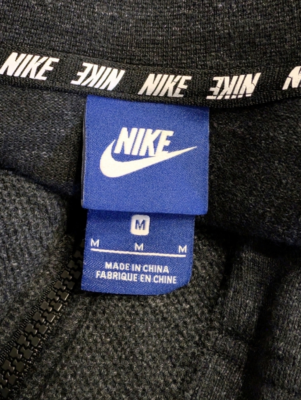 Nike Dark Gray Short Jacket Medium Zip Up Athletic Activewear Casual Size Medium - Picture 6 of 7